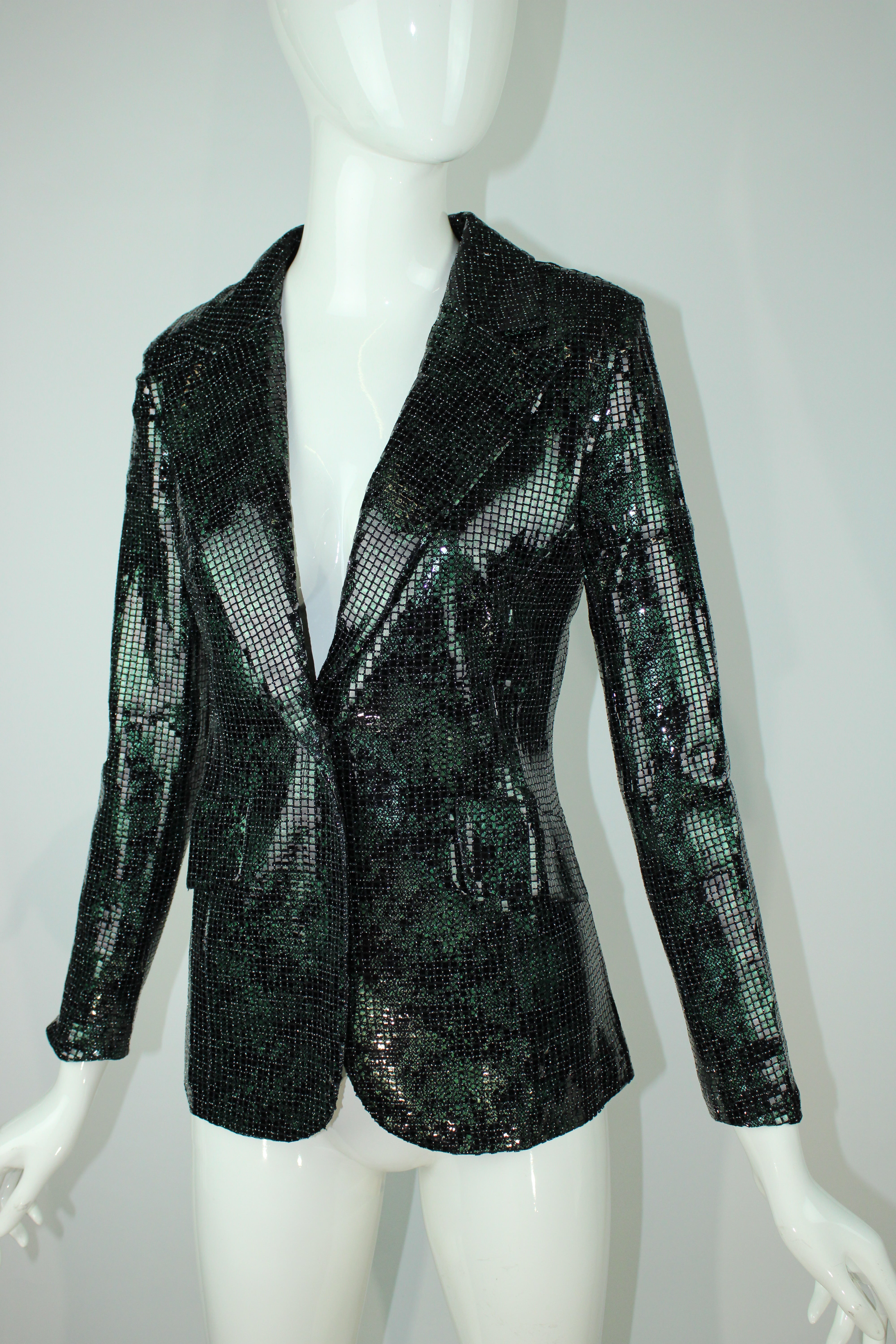 Emerald Glamour Blazer