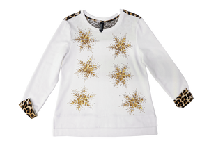 Golden Snowflake Top