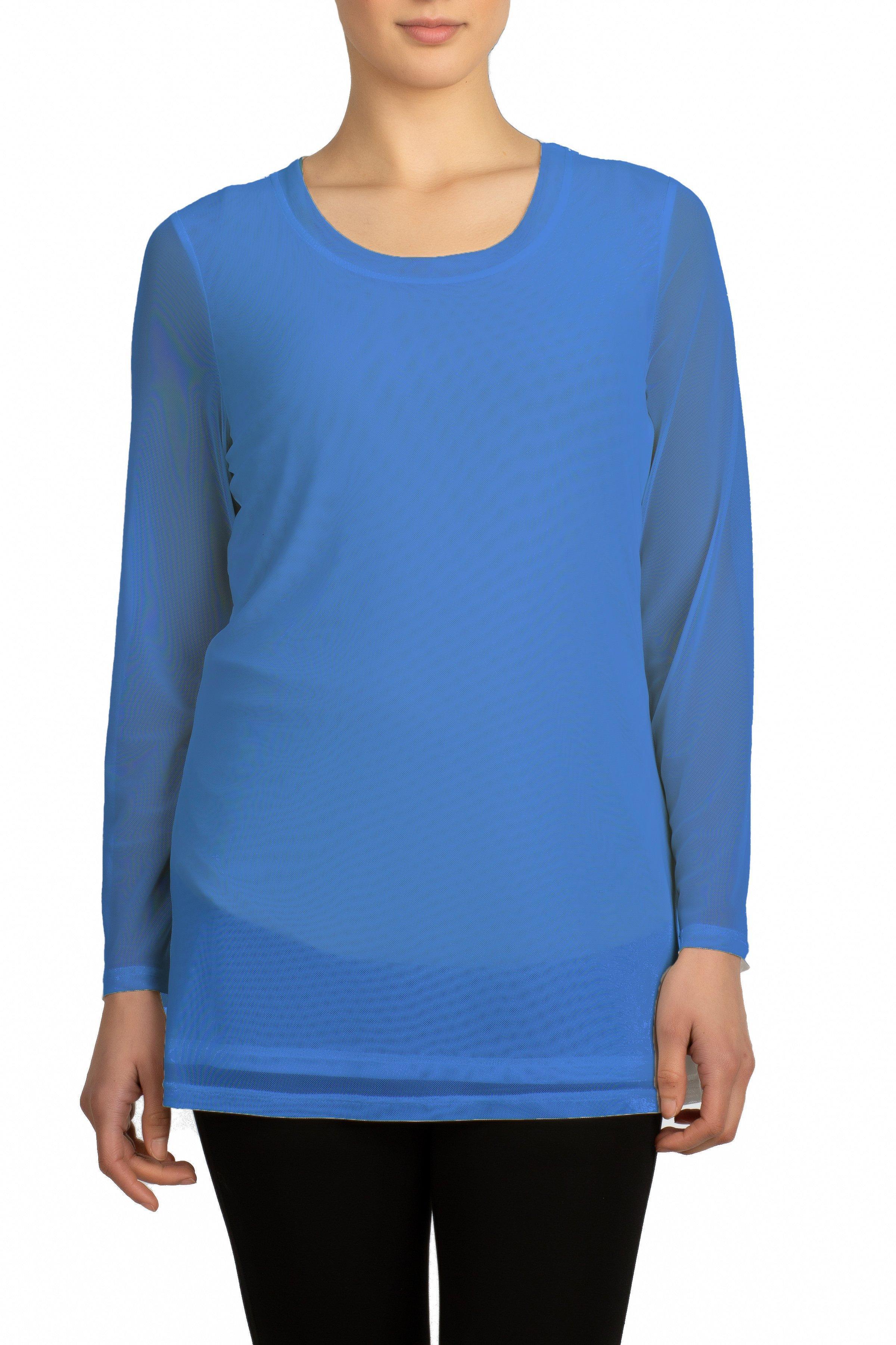 Mesh Long Sleeve Top - Multiple Colors