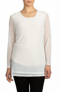 Mesh Long Sleeve Top - Multiple Colors