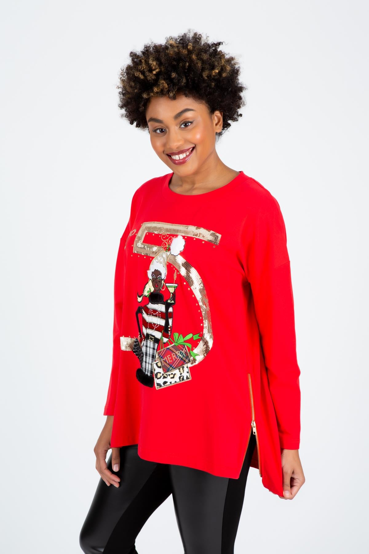 Merry Glam Girl Top