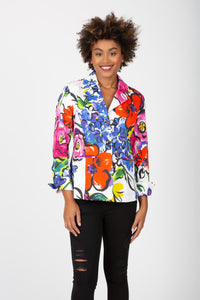 Garden floral burst blazer