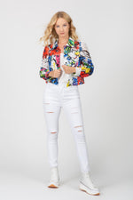 Load image into Gallery viewer, Garden Lace Jean Jacket
