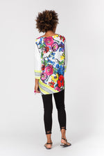 Load image into Gallery viewer, Floral + Stripes Tunic
