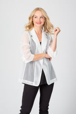 Load image into Gallery viewer, Fun In Mesh Blazer White
