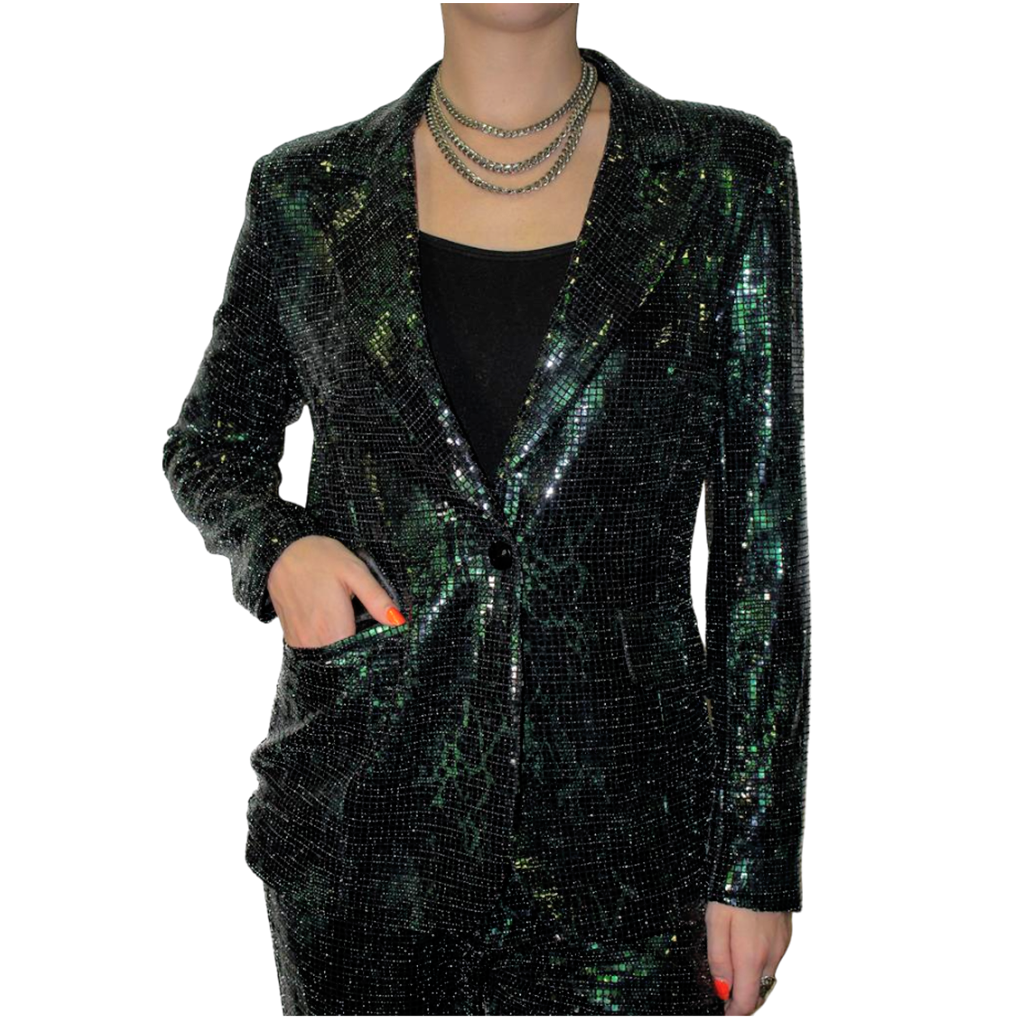 Emerald Glamour Blazer