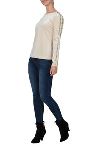 Relaxed Plush Top with Camou Trim