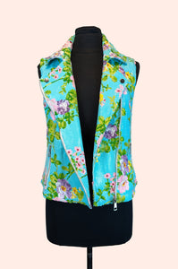 Palm Springs Floral Sequin Vest