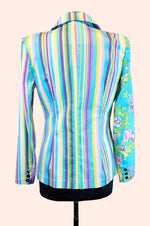 Load image into Gallery viewer, Palm Springs Striped &amp; Floral Blazer
