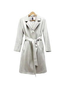 Platinum Cobra Luxe Wrap Coat W Fur Collar & Cuffs