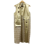 Load image into Gallery viewer, Light Golden Teardrop &amp; Faux Leather Vest
