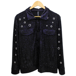 Grommets & Glitter Jean Jacket