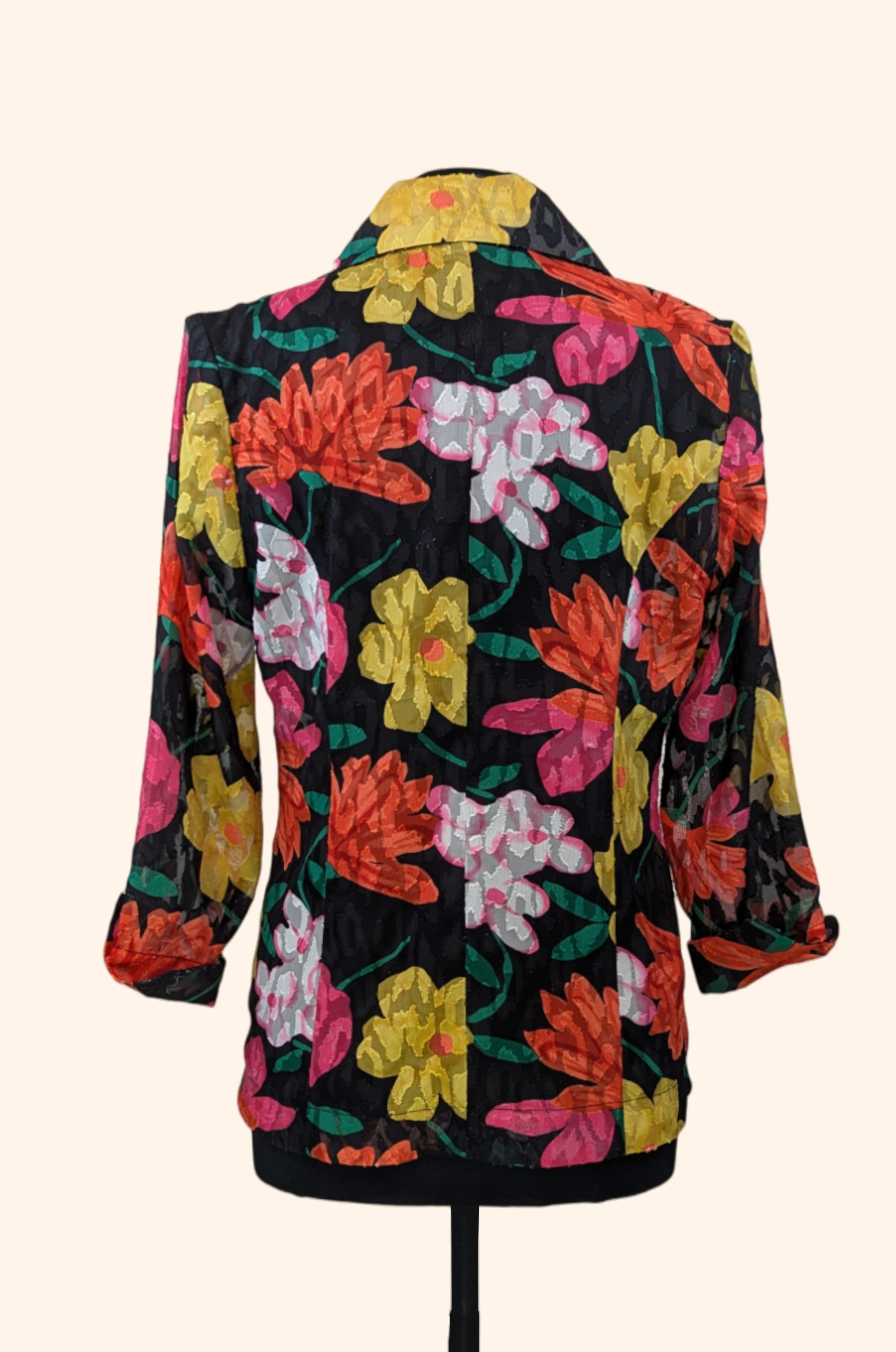 Colorful Floral Burst Blazer