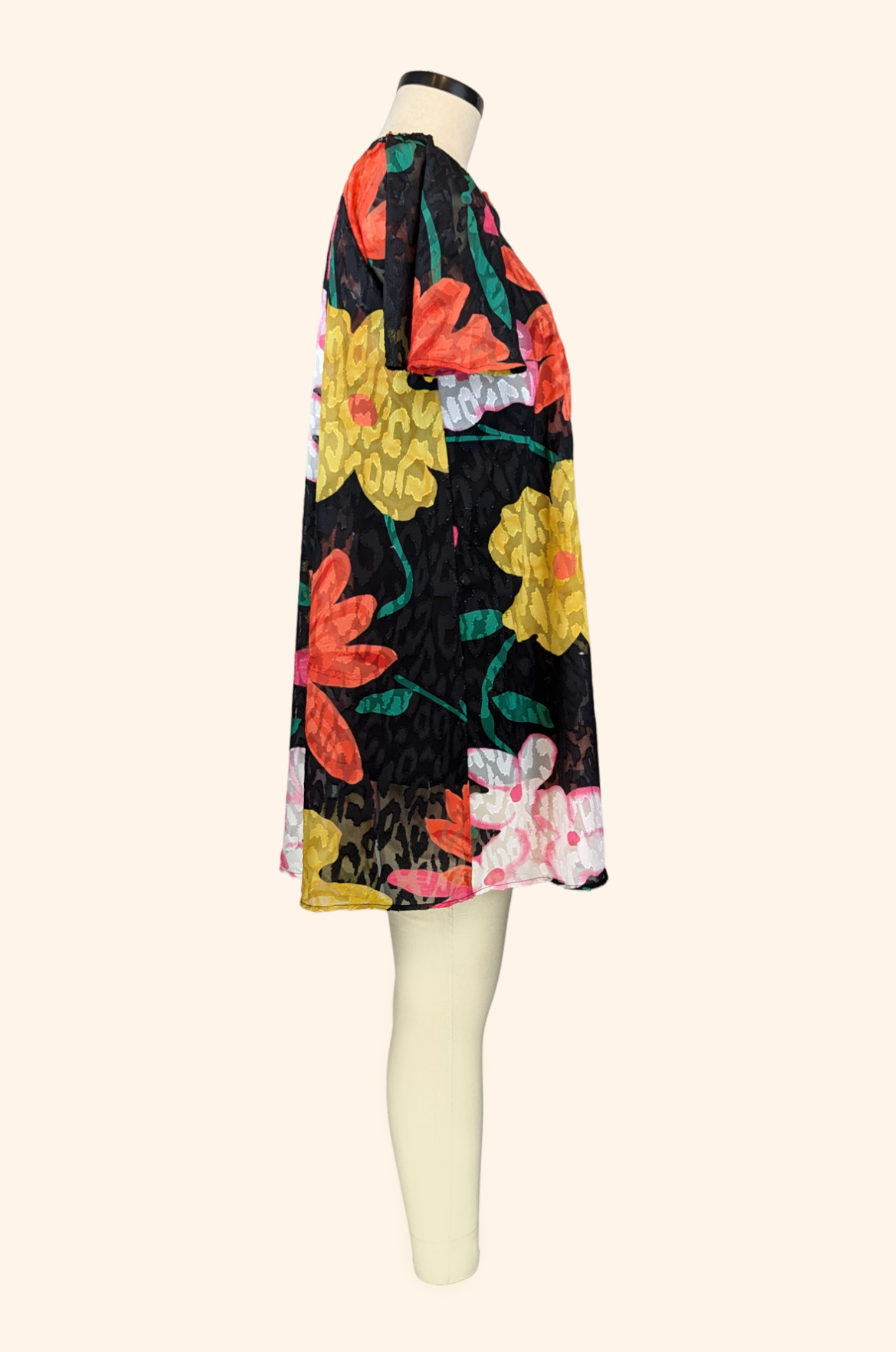 Colorful Floral Burst Dress