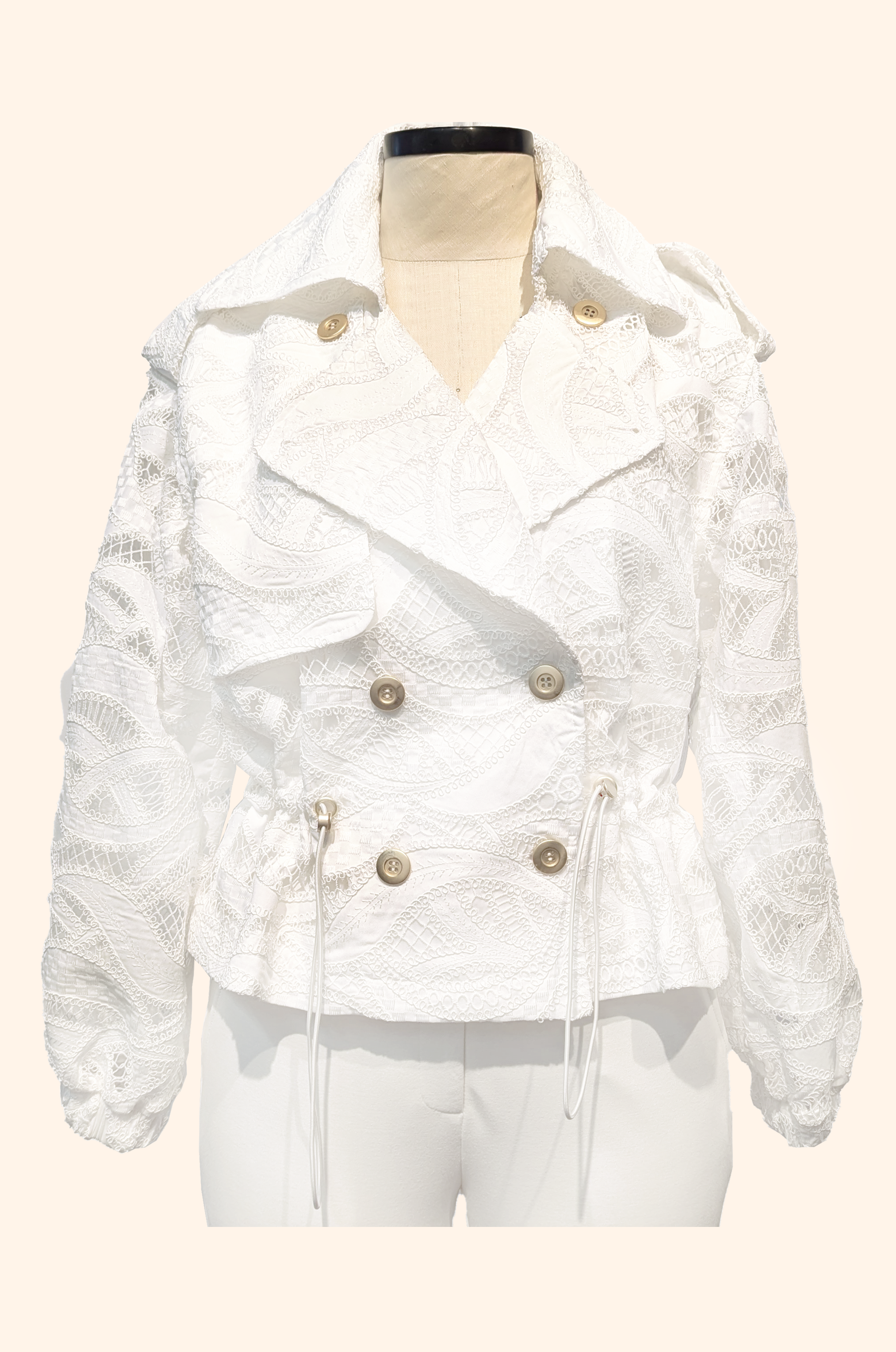 Sculpted Soutache Utility Jacket