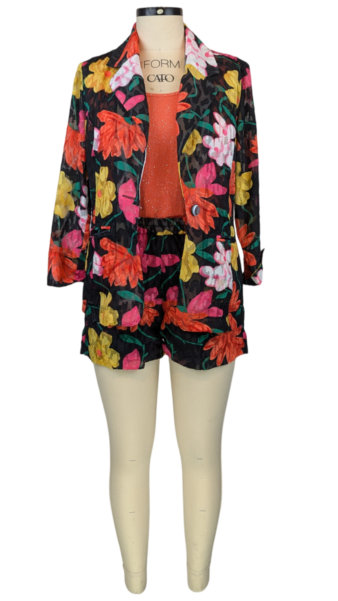 Colorful Floral Burst Blazer