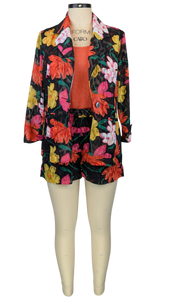 Colorful Floral Burst Blazer