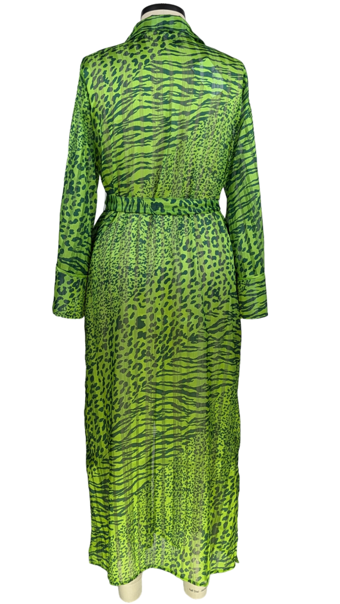 Flowing Leopard Zebra Jacket Dress