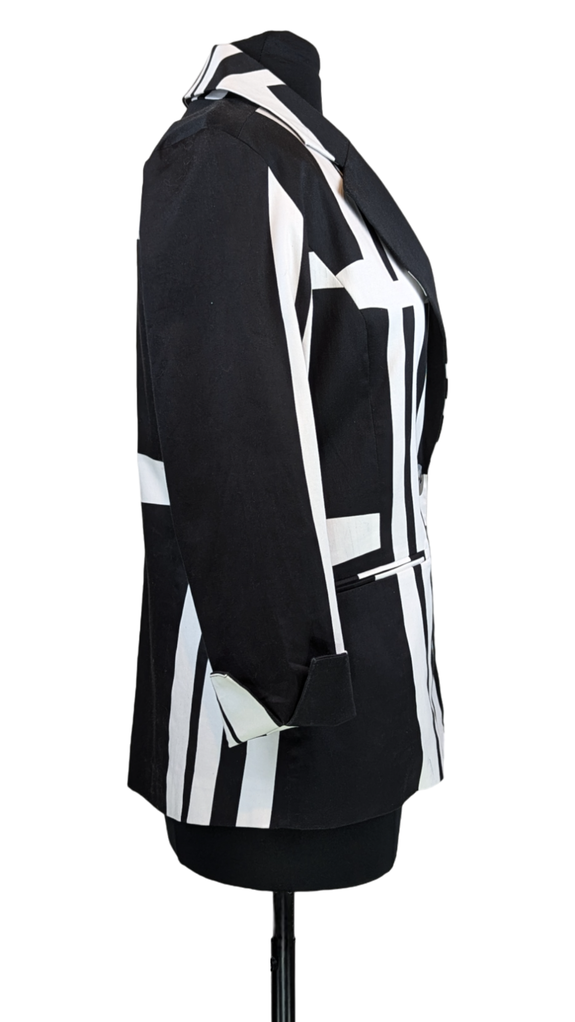 Mod Black & White Blazer