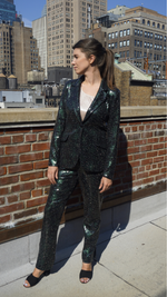 Load image into Gallery viewer, Emerald Glamour Blazer
