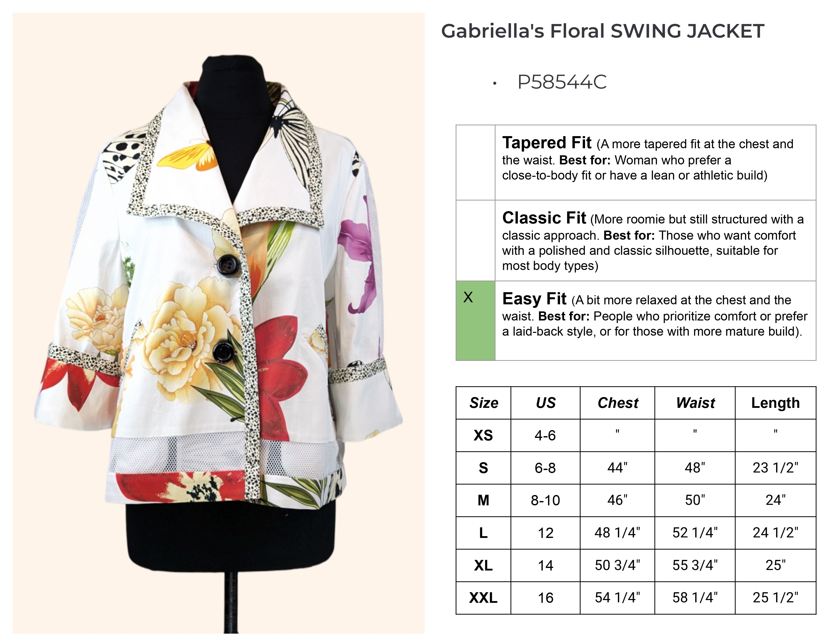 Gabriella's Floral Swing Jacket