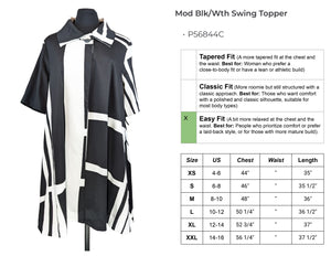 Modern Black & White Swing Topper