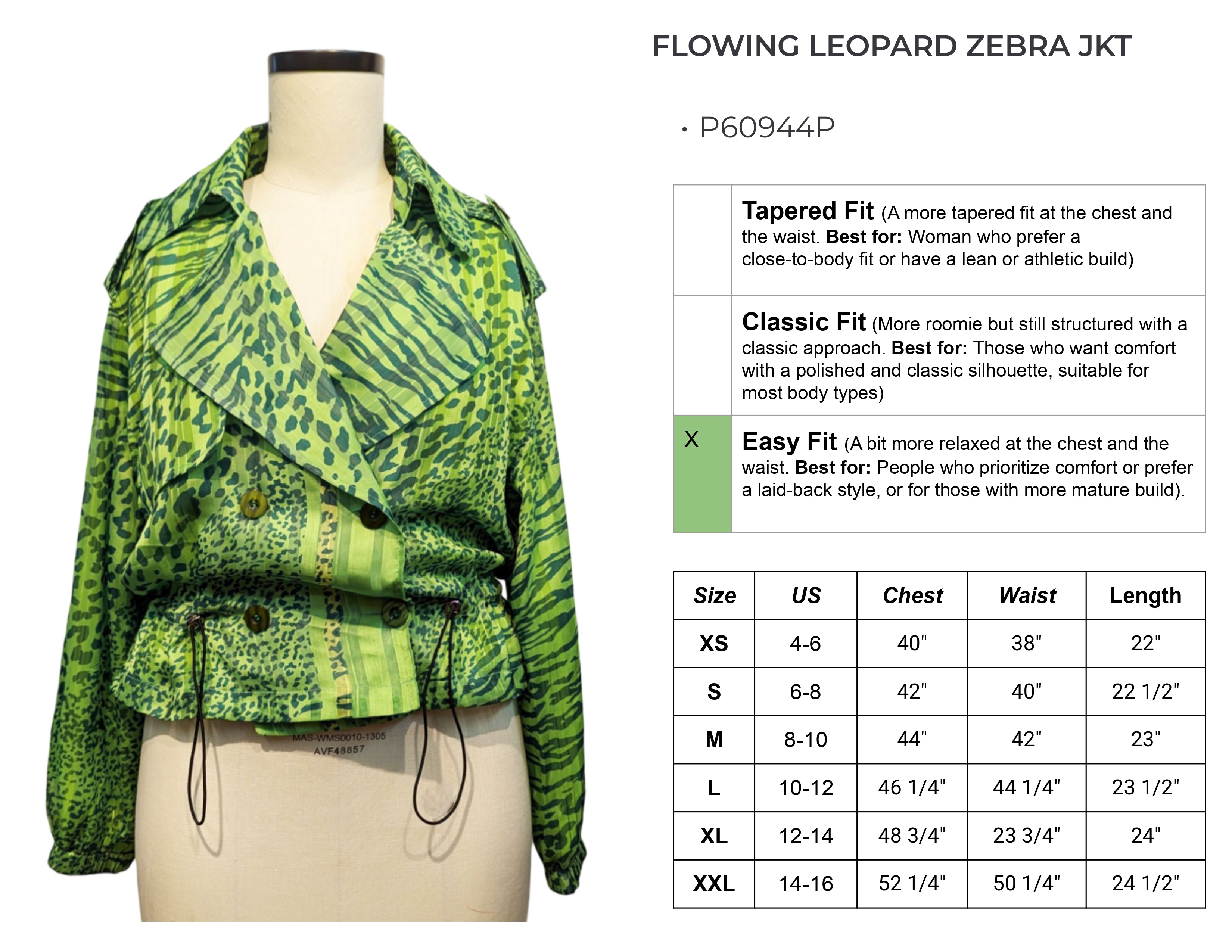 Flowing Leopard Zebra Jacket