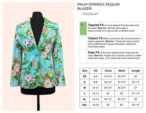 Palm Springs Floral Sequin Blazer