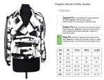 Load image into Gallery viewer, Graphic Brush Utility Jacket
