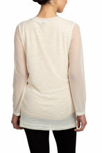 Load image into Gallery viewer, Mesh Long Sleeve Top Champagne
