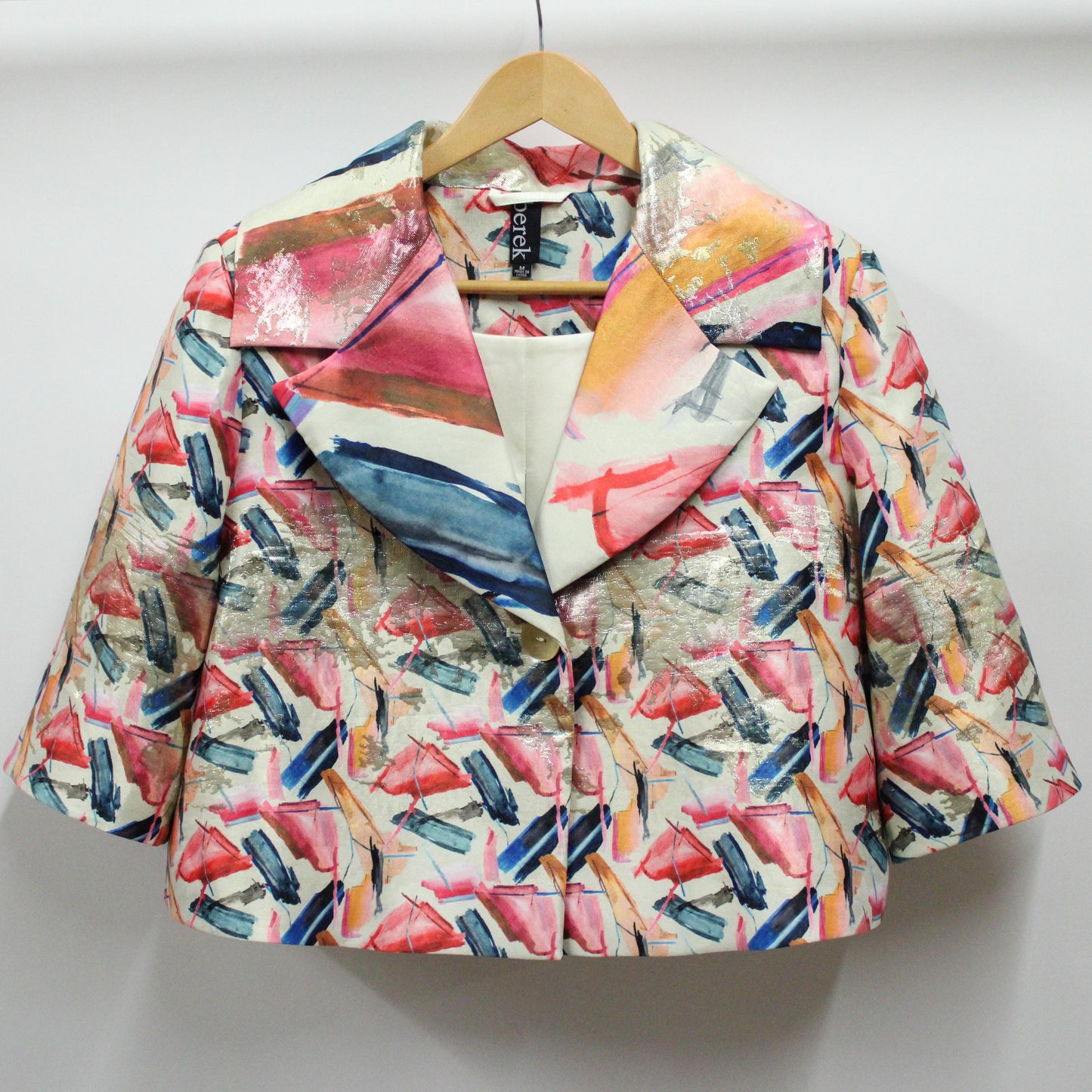 A Colorful Jacquard Bolero Jacket